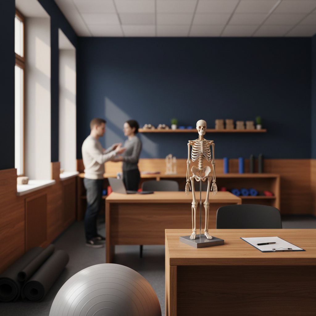 Ujęcie warsztatowe programu kierunku Pedagogika korekcyjna terapia pedagogiczna — detal pracowni lub stanowiska szkoleniowego, spójne z identyfikacją wizualną Andragog (sekcja programu i praktyki).
