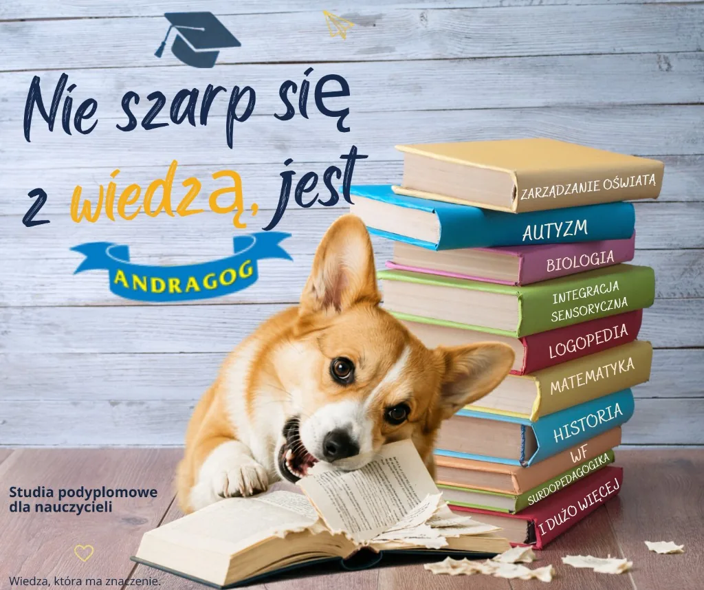 Nie szarp się z wiedzą — studia podyplomowe dla nauczycieli Andragog